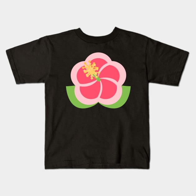 Big Pink Flower Kids T-Shirt by EclecticWarrior101